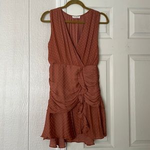 Silky Ruffle Mini Dress